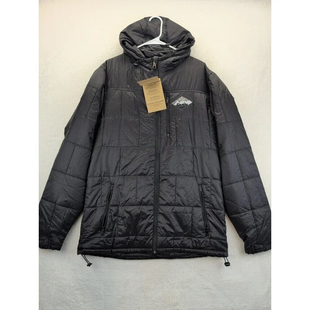 COALATREE Camper Hooded Comformax Nylon Puffer Jacket MTN2CTY Black Mens XXL NWT